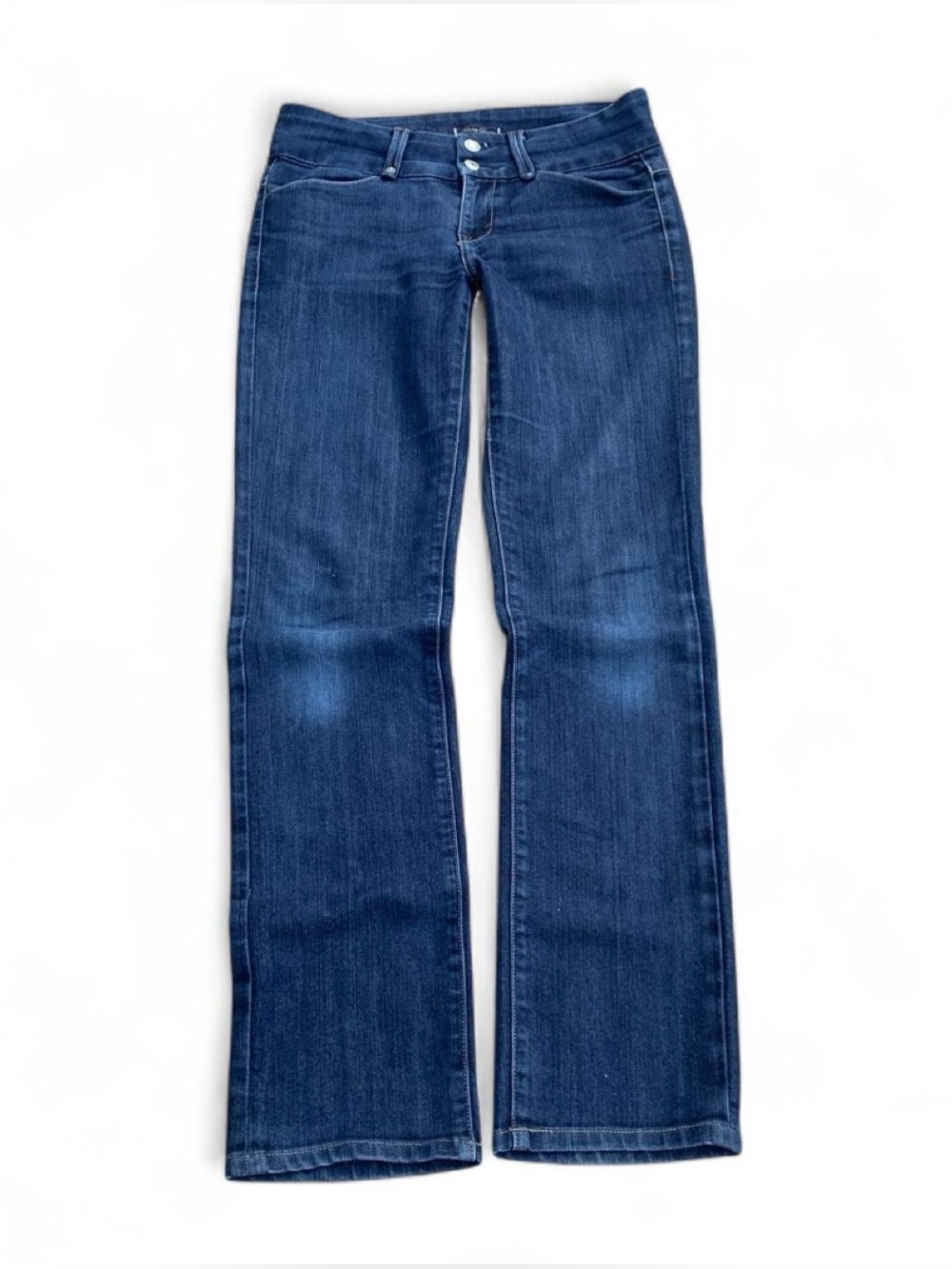 fidelity denim 2000s low rise double button bootcut jeans